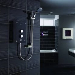 Mira Galena 9.8kW Slate Effect Thermostatic Electric Shower - 1.1634.117 -Showers Shop 1.1634.117 D2 460