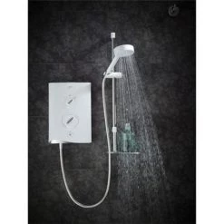 Mira - Sport Multi-fit 9.0kw Electric Shower - White & Chrome - 1.1746.009 -Showers Shop 1.1746.009 D2 375 1
