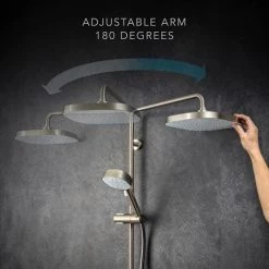 Mira Opero Dual Brushed Nickel Thermostatic Mixer Shower - 1.1944.005 12 Mira Opero Dual Brushed Nickel Thermostatic Mixer Shower - 1.1944.005 -Showers Shop 1.1944.005 D4 460