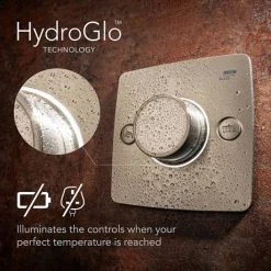 Mira Evoco Dual Outlet Brushed Nickel Thermostatic Mixer Shower - 1.1967.004 -Showers Shop 1.1967.004 D5 460