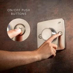 Mira Evoco Dual Outlet Brushed Nickel Thermostatic Mixer Shower - 1.1967.004 -Showers Shop 1.1967.004 D6 460