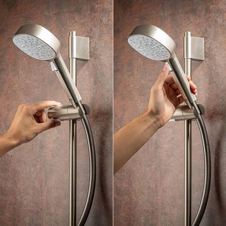 Mira Evoco Triple Outlet Brushed Nickel Thermostatic Mixer Shower with Bathfill - 1.1967.011 5 Mira Evoco Triple Outlet Brushed Nickel Thermostatic Mixer Shower with Bathfill - 1.1967.011 - Image 3