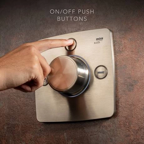 Mira Evoco Triple Outlet Brushed Nickel Thermostatic Mixer Shower with Bathfill - 1.1967.011 8 Mira Evoco Triple Outlet Brushed Nickel Thermostatic Mixer Shower with Bathfill - 1.1967.011 - Image 6