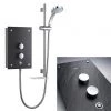 Mira Galena 9.8kW Slate Effect Thermostatic Electric Shower - 1.1634.117 -Showers Shop 11634117 p