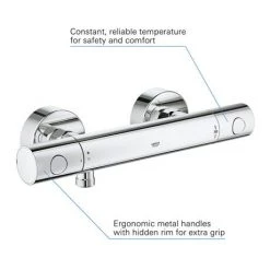Grohe G800 Thermostatic Low Pressure Euphoria Shower Set -Showers Shop 120139 d3 460