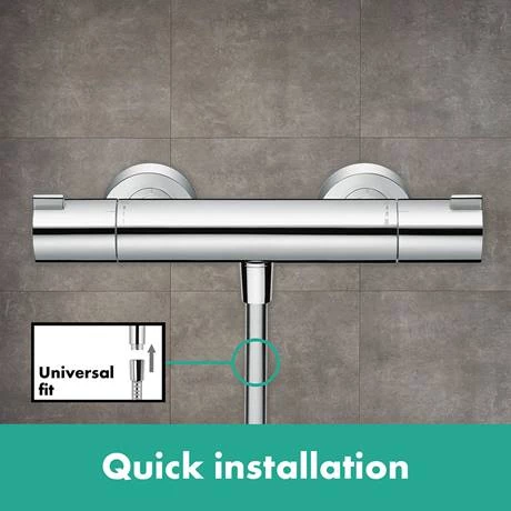 Hansgrohe Ecostat 1001 CL Thermostatic Exposed Shower Mixer - 13211000 4 Hansgrohe Ecostat 1001 CL Thermostatic Exposed Shower Mixer - 13211000 - Image 2