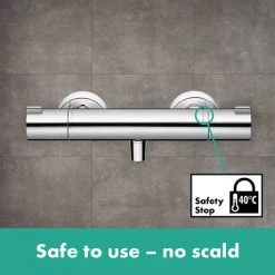 Hansgrohe Ecostat 1001 CL Thermostatic Exposed Shower Mixer - 13211000 9 Hansgrohe Ecostat 1001 CL Thermostatic Exposed Shower Mixer - 13211000 -Showers Shop 13211000 D2 460