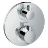 Hansgrohe Ecostat S Thermostat 2 Function Concealed Finish Set - 15758000 2 Hansgrohe Ecostat S Thermostat 2 Function Concealed Finish Set - 15758000 -Showers Shop 15758000 P