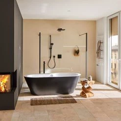 Hansgrohe ShowerSelect Thermostatic Mixer for Concealed Installation for 2 Outlets - Matt Black - 15763670 -Showers Shop 15763670 D4 460