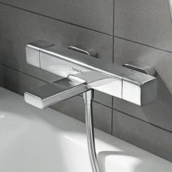 Hansgrohe Ecostat E Thermostatic Exposed Bath Shower Mixer - 15774000 -Showers Shop 15774000 D1 460