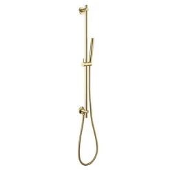 JTP Vos Brushed Brass Slider Rail Kit with Integrated Wall Outlet