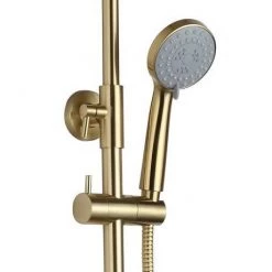JTP Vos Brushed Brass Thermostatic Shower - 2352819BBR -Showers Shop 2352819BBR D2 460