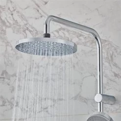 Hansgrohe Vernis Blend EcoSmart Showerpipe 200 Thermostatic Shower Mixer - 26089000 -Showers Shop 26089000 D1N 460