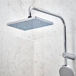 Hansgrohe Vernis Shape EcoSmart Showerpipe 230 Thermostatic Bath Shower Mixer - 26098000 10 Hansgrohe Vernis Shape EcoSmart Showerpipe 230 Thermostatic Bath Shower Mixer - 26098000 -Showers Shop 26098000.ai2 460