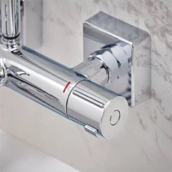 Hansgrohe Vernis Shape EcoSmart Showerpipe 230 Thermostatic Bath Shower Mixer - 26098000 13 Hansgrohe Vernis Shape EcoSmart Showerpipe 230 Thermostatic Bath Shower Mixer - 26098000 -Showers Shop 26098000.ai5 460