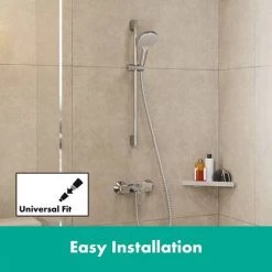 Hansgrohe Vernis Blend Vario 2 Spray Shower Slider Rail Kit 65cm - 26275000 -Showers Shop 26275000 a3 460