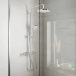 Hansgrohe Pack of 2 Vernis Blend Showerpipe 200 Thermostatic Shower Mixer - 26285000 5 Hansgrohe Pack of 2 Vernis Blend Showerpipe 200 Thermostatic Shower Mixer - 26285000 -Showers Shop 26276000 D1 460 1