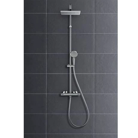 Hansgrohe Pack of 2 Vernis Shape Showerpipe 230 Thermostatic Shower Mixer - 26287000 5 Hansgrohe Pack of 2 Vernis Shape Showerpipe 230 Thermostatic Shower Mixer - 26287000 - Image 3