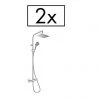 Hansgrohe Pack of 2 Vernis Shape Showerpipe 230 Thermostatic Shower Mixer - 26287000 2 Hansgrohe Pack of 2 Vernis Shape Showerpipe 230 Thermostatic Shower Mixer - 26287000 -Showers Shop 26287000 P