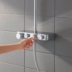 Grohe Euphoria SmartControl 310 Cube DUO Shower System - Chrome - 26508000 9 Grohe Euphoria SmartControl 310 Cube DUO Shower System - Chrome - 26508000 -Showers Shop 26508000 D2 460