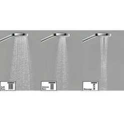 Hansgrohe Croma Select S Multi 3 Spray Shower Slider Rail Kit 90cm - 26570400 -Showers Shop 26560400 D1 460