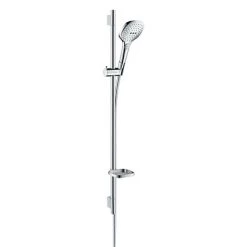 Hansgrohe Raindance Select E 120 3-Spray 90cm Shower Slider Rail Kit with Soap Dish - 26621000