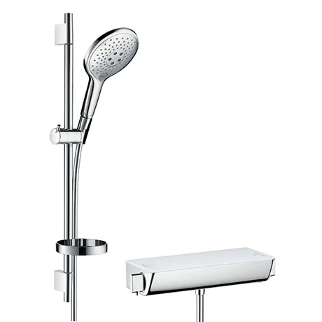 Hansgrohe Raindance Select S 150 with Ecostat Select Thermostatic Shower Mixer - White/Chrome - 27036400 3 Hansgrohe Raindance Select S 150 with Ecostat Select Thermostatic Shower Mixer - White/Chrome - 27036400