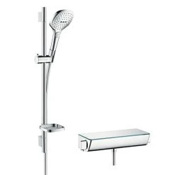 Hansgrohe Raindance Select E 120 with Ecostat Select Thermostatic Shower Mixer - Chrome - 27038000