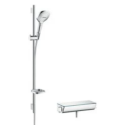 Hansgrohe Raindance Select E 120 with Ecostat Select Thermostatic Shower Mixer - Chrome - 27039000