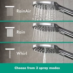 Hansgrohe Raindance E Showerpipe 360 Thermostatic Shower Mixer - Chrome - 27112000 -Showers Shop 27112000 D3 460