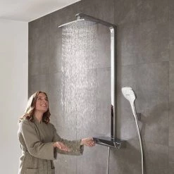 Hansgrohe Raindance E Showerpipe 360 Thermostatic Shower Mixer - Chrome - 27112000 -Showers Shop 27112000 D5 460