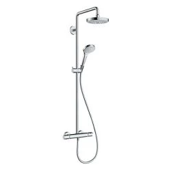 Hansgrohe Croma Select S Showerpipe 180 Thermostatic Shower Mixer - 27253400