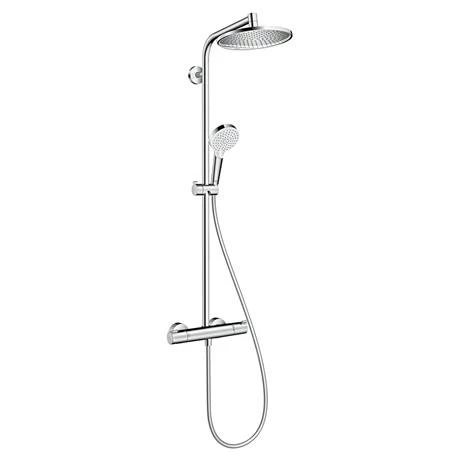 Hansgrohe Crometta S EcoSmart Showerpipe 240 Thermostatic Shower Mixer - 27268000 8 Hansgrohe Crometta S EcoSmart Showerpipe 240 Thermostatic Shower Mixer - 27268000 - Image 6