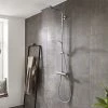 Hansgrohe Crometta E Showerpipe 240 Thermostatic Shower Mixer - 27271000 1 Hansgrohe Crometta E Showerpipe 240 Thermostatic Shower Mixer - 27271000 -Showers Shop 27271000 n p