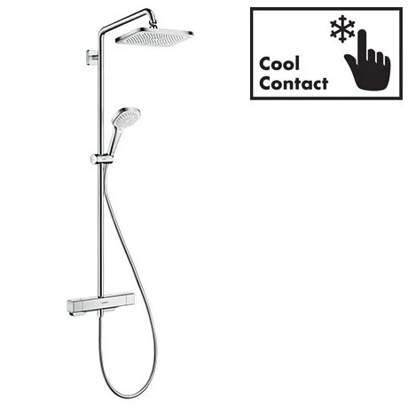 Hansgrohe Croma E Showerpipe 280 Thermostatic Shower Mixer - 27630000 3 Hansgrohe Croma E Showerpipe 280 Thermostatic Shower Mixer - 27630000