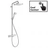 Hansgrohe Croma E Showerpipe 280 EcoSmart 9 l/min Thermostatic Shower Mixer - 27660000