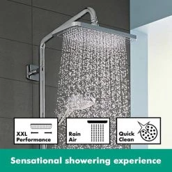 Hansgrohe Croma E Showerpipe 280 Thermostatic Bath Shower Mixer - 27687000 -Showers Shop 27687000 D1 460