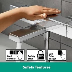 Hansgrohe Croma E Showerpipe 280 Thermostatic Bath Shower Mixer - 27687000 -Showers Shop 27687000 D3 460