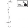Hansgrohe Croma E Showerpipe 280 Thermostatic Bath Shower Mixer - 27687000 -Showers Shop 27687000 P