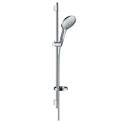 Hansgrohe Raindance Select S 150 3-Spray 90cm Shower Slider Rail Kit with Soap Dish - Chrome - 27803000