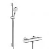 Hansgrohe Crometta Vario Thermostatic Shower System with 90cm Shower Slider Rail Kit - 27813400