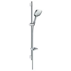 Hansgrohe Raindance Select E 150 3-Spray 90cm Shower Slider Rail Kit with Soap Dish - Chrome - 27857000