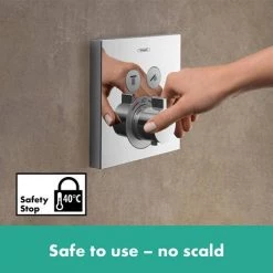 Hansgrohe Raindance E Complete Shower Set with Wall Mounted Shower Handset - 27952000 -Showers Shop 27952000 D3 460