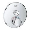 Grohe Grohtherm SmartControl Thermostat Round 1 Outlet Concealed Mixer Trim - 29118000 1 Grohe Grohtherm SmartControl Thermostat Round 1 Outlet Concealed Mixer Trim - 29118000 -Showers Shop 29118000 P