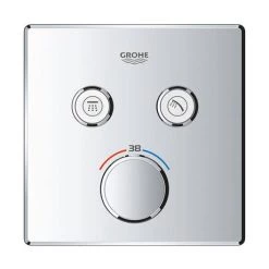 Grohe Grohtherm SmartControl Thermostat Square 2 Outlet Concealed Mixer Trim - 29124000 9 Grohe Grohtherm SmartControl Thermostat Square 2 Outlet Concealed Mixer Trim - 29124000 -Showers Shop 29124000 D2 460