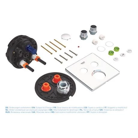 Grohe Grohtherm SmartControl Thermostat Square 2 Outlet Concealed Mixer Trim - 29124000 7 Grohe Grohtherm SmartControl Thermostat Square 2 Outlet Concealed Mixer Trim - 29124000 - Image 5