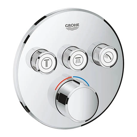 Grohe SmartControl Round 3 Outlet Concealed Mixer Trim - 29146000 3 Grohe SmartControl Round 3 Outlet Concealed Mixer Trim - 29146000