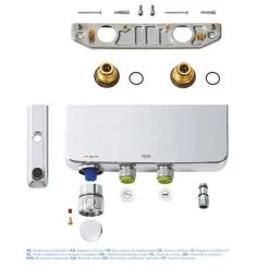 Grohe Grohtherm SmartControl Thermostatic Bath Shower Mixer - 34718000 -Showers Shop 34718000 D4 460