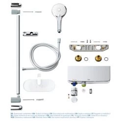 Grohe Grohtherm SmartControl Thermostatic Shower Mixer and Kit - 34720000 9 Grohe Grohtherm SmartControl Thermostatic Shower Mixer and Kit - 34720000 -Showers Shop 34720000 D3 460