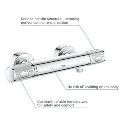 Grohe Precision Feel Thermostatic Shower Mixer 1/2" - 34790000 -Showers Shop 34790000 D1 460